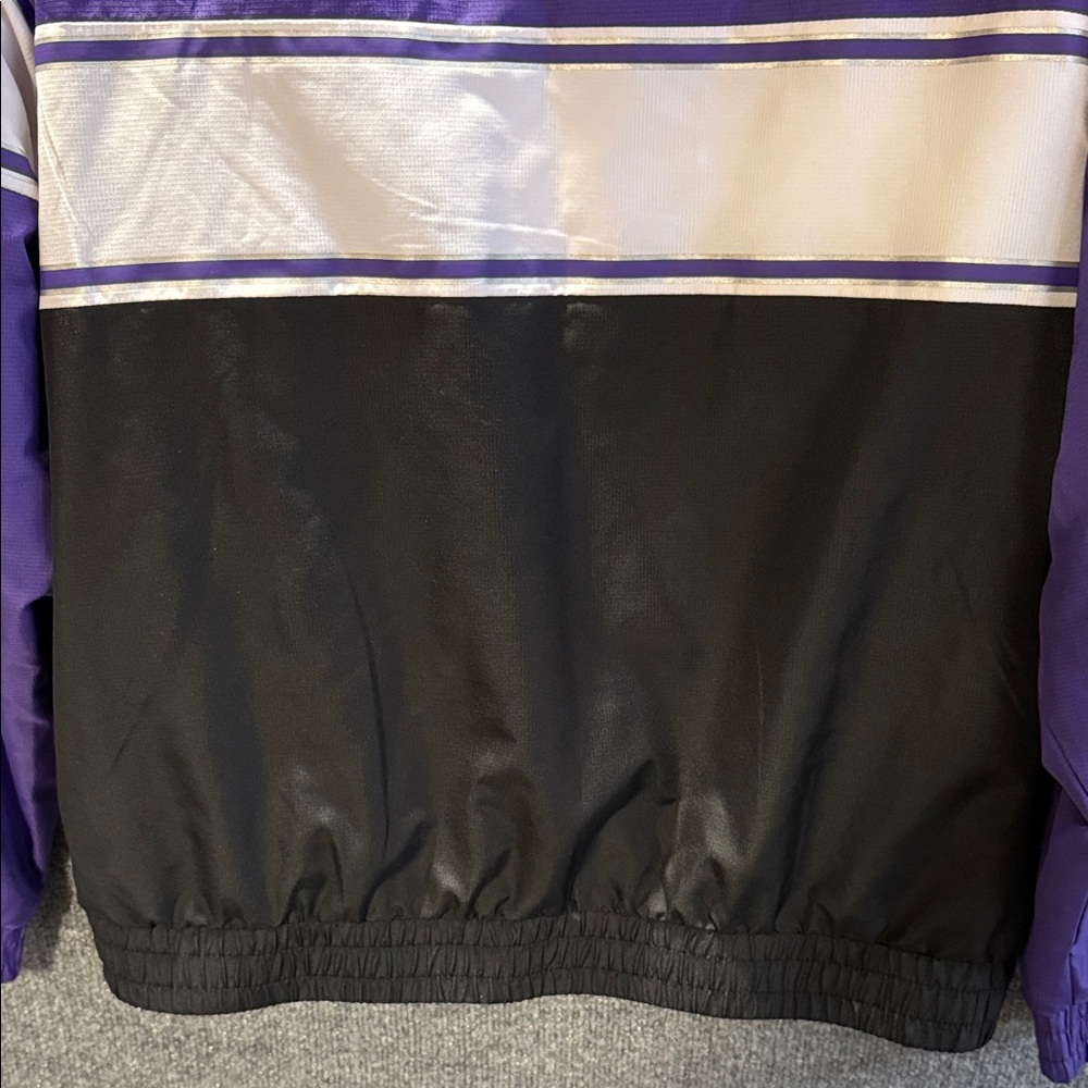 Colorado Rockies New Era Windbreaker with Hood - Purple Black White Men’s Large - Picture 11 of 15